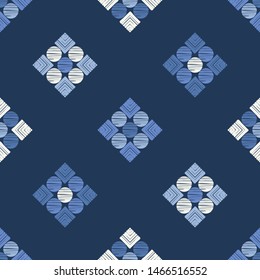 Ikat. Art seamless pattern. Ethnic print. Multicolored. Boho. Traditional ornament. Folk motif. Vector geometric background. Can be used for social media, posters, email, print, ads designs.