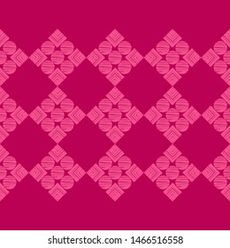Ikat. Art seamless pattern. Ethnic print. Multicolored. Boho. Traditional ornament. Folk motif. Vector geometric background. Can be used for social media, posters, email, print, ads designs.