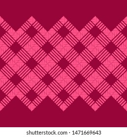 Ikat. Art seamless pattern. Ethnic print. Multicolored. Boho. Traditional ornament. Folk motif. Vector geometric background. Can be used for social media, posters, email, print, ads designs.