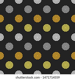Ikat. Art seamless pattern. Ethnic print. Multicolored. Boho. Traditional ornament. Folk motif. Vector geometric background. Can be used for social media, posters, email, print, ads designs.