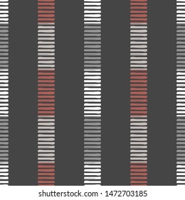 Ikat. Art seamless pattern. Ethnic print. Multicolored. Boho. Traditional ornament. Folk motif. Vector geometric background. Can be used for social media, posters, email, print, ads designs.