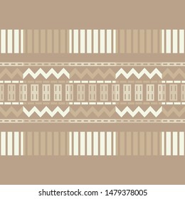 Ikat. Art seamless pattern. Ethnic print. Boho. Traditional ornament. Vector geometric background. Can be used for social media, posters, email, print, ads designs.