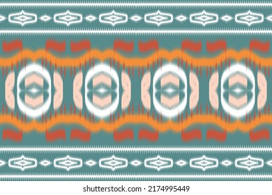 ikat Aztec ethnic design native seamless pattern illustration vector. Abstract ethnic indigenous pattern Philippine textile