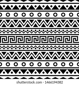 Ikat Aztec Ethnic Seamless Pattern Design Stock Vector (Royalty Free ...