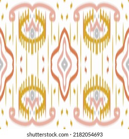 Ikat Aztec ethnic seamless pattern. Ethnic style seamless fabric design vector. Design for print fabric paper carpet textile rug dress fashion background wallpaper hd industry