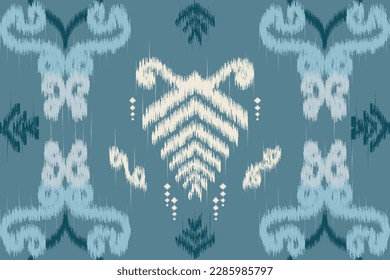 Ikat aztec motif traditional ethnic seamless pattern. Native American, African, Turkish, Mexican style. Ornament. Design for clothing, fabric, textile, wallpaper, fashion, home decor, furniture. 