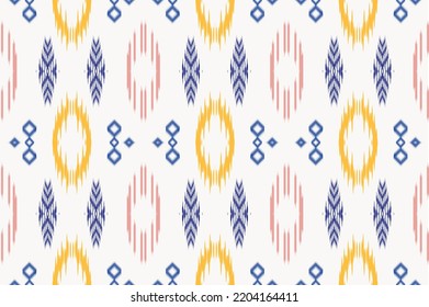 ikat aztec tribal abstract Binding to create new patterns and yarn dyed several times to create intricate multicolored patterns. when finished dyeing tie them all off and weave the threads into cloth.