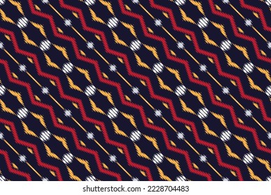 Ikat Aztec tribal cross Seamless Pattern. Ethnic Geometric Batik Ikkat Digital vector textile Design for Prints Fabric saree Mughal brush symbol Swaths texture Kurti Kurtis Kurtas