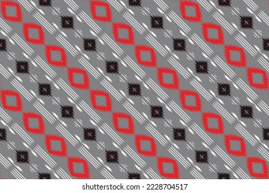 Ikat Aztec tribal Aztec Seamless Pattern. Ethnic Geometric Ikkat Batik Digital vector textile Design for Prints Fabric saree Mughal brush symbol Swaths texture Kurti Kurtis Kurtas