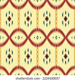 ikat background batik textile seamless pattern digital vector design for Print saree Kurti Borneo Fabric border brush symbols swatches cotton