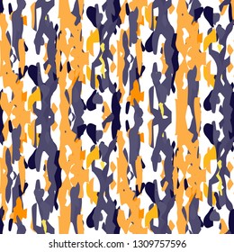 Ikat batik print modern style, shibori fabric design. Tribal embroidery ethnic seamless pattern. Vintage endless repeat ornament. Traditional folk ikat texture. Vector watercolor geometric background.