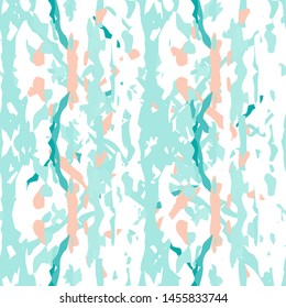 Ikat batik print modern style, shibori fabric design. Tribal embroidery ethnic seamless pattern. Vintage endless repeat ornament. Traditional folk ikat surface. Vector watercolor geometric background.