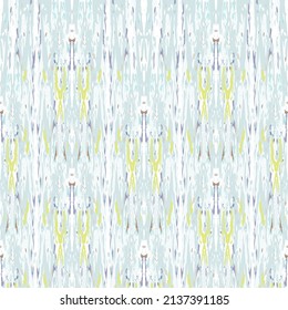 Ikat batik imprimen estilo moderno, diseño de tela shibori. El bordado tribal es un patrón sin fisuras. Ornamento repetitivo inagotable. Textura tradicional de ikat folk. Fondo geométrico de la acuarela vectorial.