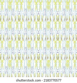 Ikat batik print modern style, shibori fabric design. Tribal embroidery ethnic seamless pattern. Vintage endless repeat ornament. Traditional folk ikat texture. Vector watercolor geometric background.