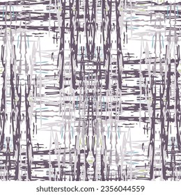 Ikat batik print modern style, shibori fabric design. Tribal embroidery ethnic seamless pattern. Vintage endless repeat ornament. Traditional folk ikat texture. Vector watercolor geometric background.