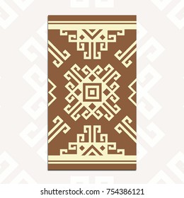 Ikat Batik Vernacular Traditional Vector Design for Fabric, Towel, Bed Cover, etc