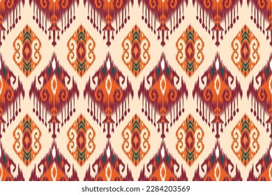  ikat black white Abstract Ethnic art. Seamless pattern in tribal, folk embroidery, and Indian style. Aztec geometric art ornament print.Design for carpet, cover.wallpaper, wrapping, fabric, clothing