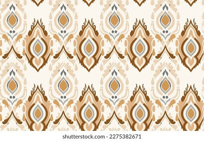 Ikat border geometric ethnic oriental pattern traditional on black background.folklore tribal vector illustration.Aztec style beautiful embroidery.ancient art of arabesque,kente cloth,interior,carpet.