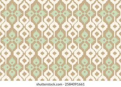 Ikat border geometric ethnic oriental pattern traditional background.folklore tribal vector illustration.Aztec style beautiful embroidery.ancient art of arabesque, kente cloth, interior, carpet