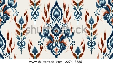 Ikat border geometric ethnic oriental pattern traditional on black background.folklore tribal vector illustration.Aztec style beautiful embroidery.ancient art of arabesque,kente cloth,interior,carpet.