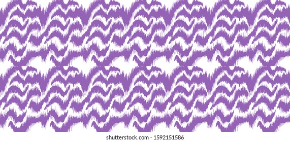 Ikat border. Geometric folk ornament. Tribal vector texture. Seamless striped pattern in Aztec style. Ethnic embroidery. Indian, Scandinavian, Gypsy, Mexican, African rug.