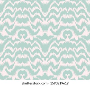 Ikat border. Geometric folk ornament. Tribal vector texture. Seamless striped pattern in Aztec style. Ethnic embroidery. Indian, Scandinavian, Gypsy, Mexican, African rug.