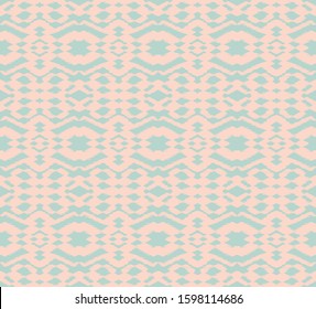Ikat border. Geometric folk ornament. Tribal vector texture. Seamless striped pattern in Aztec style. Ethnic embroidery. Indian, Scandinavian, Gypsy, Mexican, African rug.