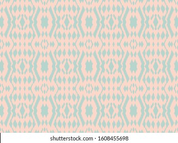 Ikat border. Geometric folk ornament. Tribal vector texture. Seamless striped pattern in Aztec style. Ethnic embroidery. Indian, Scandinavian, Gypsy, Mexican, African rug.