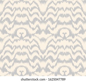Ikat border. Geometric folk ornament. Tribal vector texture. Seamless striped pattern in Aztec style. Ethnic embroidery. Indian, Scandinavian, Gypsy, Mexican, African rug.