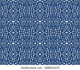 Ikat border. Geometric folk ornament. Tribal vector texture. Seamless striped pattern in Aztec style. Ethnic embroidery. Indian, Scandinavian, Gypsy, Mexican, African rug.