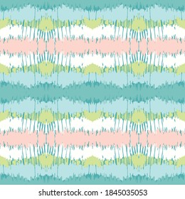Ikat border. Geometric folk ornament. Tribal vector texture. Seamless striped pattern in Aztec style. Ethnic embroidery. Indian, Scandinavian, Gypsy, Mexican, African rug.