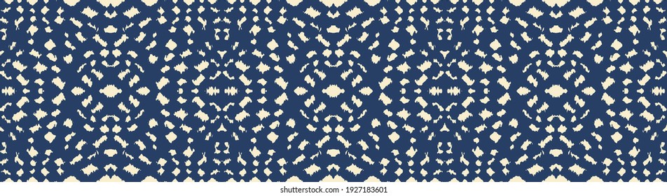 Ikat border. Geometric folk ornament. Tribal vector texture. Seamless striped pattern in Aztec style. Ethnic embroidery. Indian, Scandinavian, Gypsy, Mexican, African rug.