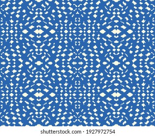 Ikat border. Geometric folk ornament. Tribal vector texture. Seamless striped pattern in Aztec style. Ethnic embroidery. Indian, Scandinavian, Gypsy, Mexican, African rug.