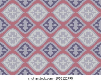 Ikat border. Geometric folk ornament. Tribal vector texture. Seamless striped pattern in Aztec style. Ethnic embroidery. Indian, Scandinavian, Gypsy, Mexican, African rug.