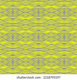 Ikat border. Geometric folk ornament. Tribal vector texture. Seamless striped pattern in Aztec style. Ethnic embroidery. Indian, Scandinavian, Gypsy, Mexican, African rug.