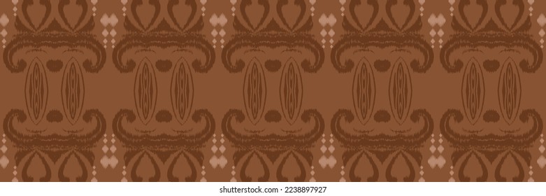 Frontera Ikat Trípoli Aztec Seamless Pattern. Étnica Geométrica Batik Ikkat Vector digital Diseño para imprentas Saree de tela Mughal símbolo de pincel Swath textura Kurti Kurtis Kurtas Kurtas