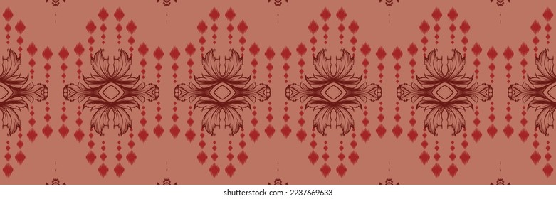 Ikat chevron batik textile seamless pattern digital vector design for Print saree Kurti Borneo Fabric border brush symbols swatches party wear