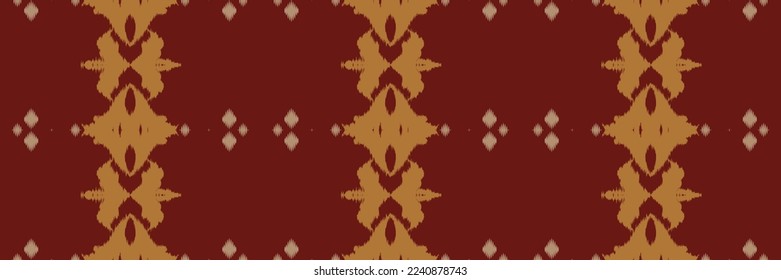 Ikat chevron batik textile seamless pattern digital vector design for Print saree Kurti Borneo Fabric border brush symbols swatches cotton