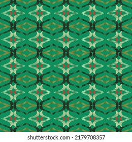 Ikat chevron ethnic vector flower beautiful art. Ikat diamond seamless pattern in tribal, folk embroidery, Mexican style. Aztec geometric art ornament print. Design for wallpaper, clothing, wrapping. 