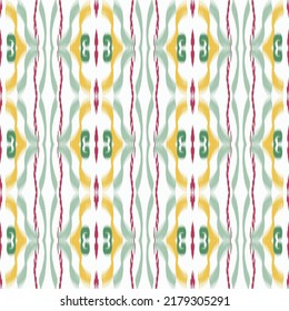 Ikat Chevron pattern. ikat Aztec Print seamless hand graphic watercolor background. Illustration about abstract, fabric, fashion, exotic, artistic, drawing