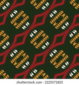 Ikat chevron tribal abstract Seamless Pattern. Ethnic Geometric Batik Ikkat Digital vector textile Design for Prints Fabric saree Mughal brush symbol Swaths texture Kurti Kurtis Kurtas
