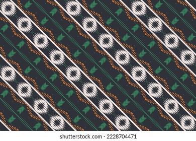 Ikat chevron tribal art Seamless Pattern. Ethnic Geometric Batik Ikkat Digital vector textile Design for Prints Fabric saree Mughal brush symbol Swaths texture Kurti Kurtis Kurtas
