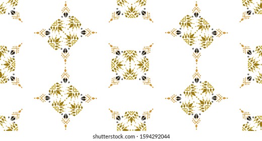 ikat color etnical tribal hand - drawn pattern navajo motif for packing, wallpaper, batik