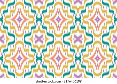 Ikat damask Aztec background 
together design with chevron triangle dots diamond floral flower flowers pattern. designs patterns for print frame rug seamless stripes stripe  fabric texture vector