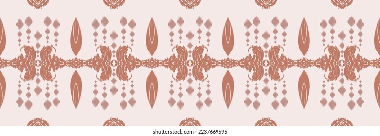 Ikat damask batik textile seamless pattern digital vector design for Print saree Kurti Borneo Fabric border brush symbols swatches party wear