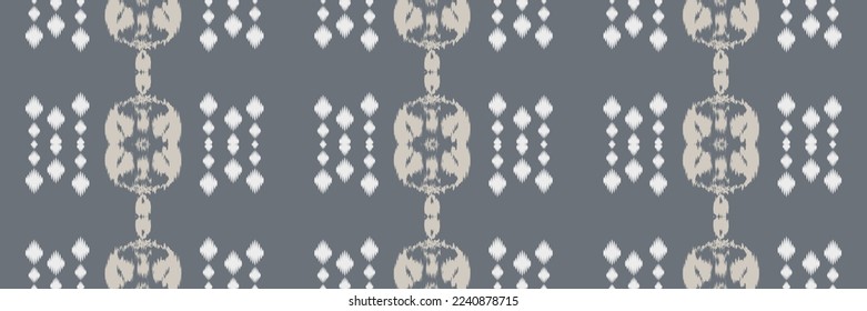 Ikat damask batik textile seamless pattern digital vector design for Print saree Kurti Borneo Fabric border brush symbols swatches stylish