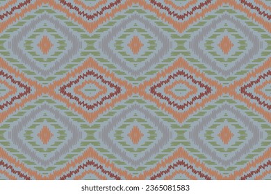 Ikat Damask Embroidery Background. Ikat Aztec Geometric Ethnic Oriental Pattern Traditional. Ikat Aztec Style Abstract Design for Print Texture,fabric,saree,sari,carpet.