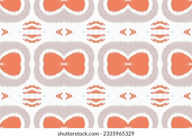 Ikat Damast Stickereihintergrund. Ikat Design Geometric Ethnic Oriental Pattern traditionellen.aztec Stil Abstrakte Vektorgrafik.Design für Textur, Stoff, Kleidung, Umhüllung, Sarong.