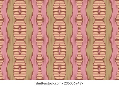 Ikat Damask Embroidery Background. Ikat Frame Geometric Ethnic Oriental Pattern traditional.aztec Style Abstract Vector illustration.design for Texture,fabric,clothing,wrapping,sarong.