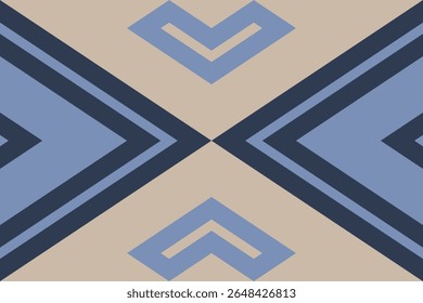 Ikat Damask Bordado Fundo. Ikat Frame Geometric Ethnic Oriental Pattern tradicional.aztec Style Abstract Vetor illustration.design for Texture,fabric,Clothes,wrapping,sarong.